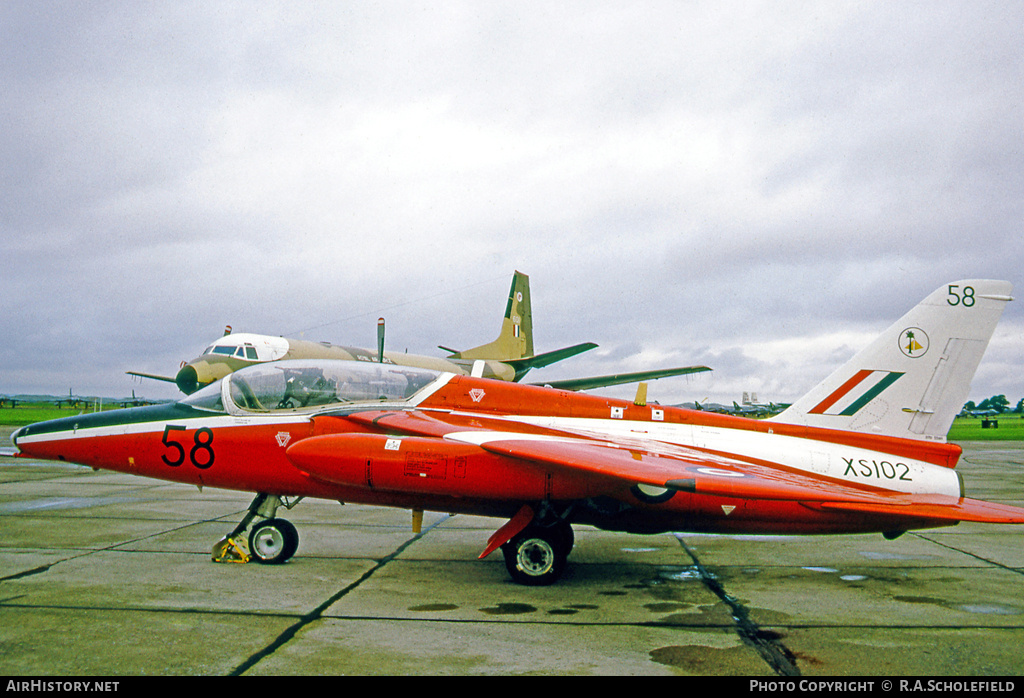 Aircraft Photo of XS102 | Hawker Siddeley Gnat T.1 | UK - Air Force | AirHistory.net #16000
