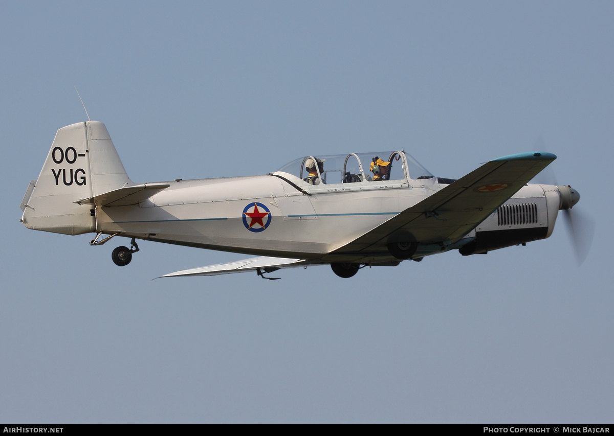 Aircraft Photo of OO-YUG | Zlin Z-526F Trener Master | Yugoslavia - Air Force | AirHistory.net #16034