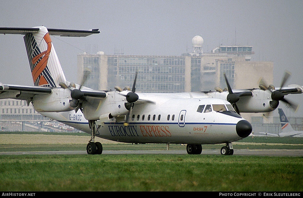 Aircraft Photo of G-BNDC | De Havilland Canada DHC-7-102 Dash 7 | Eurocity Express | AirHistory.net #16059