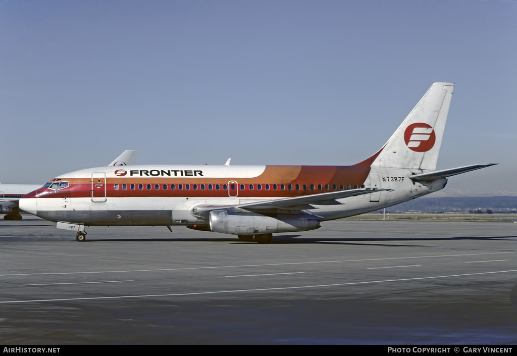 Aircraft Photo of N7387F | Boeing 737-214 | Frontier Airlines | AirHistory.net #16083