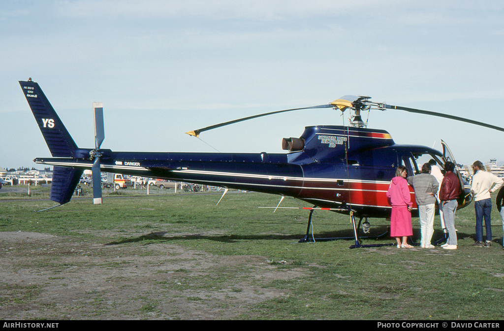 Aircraft Photo of ZK-HYS / YS | Aerospatiale AS-350B Ecureuil | Southern Lakes Helicopters | AirHistory.net #16108