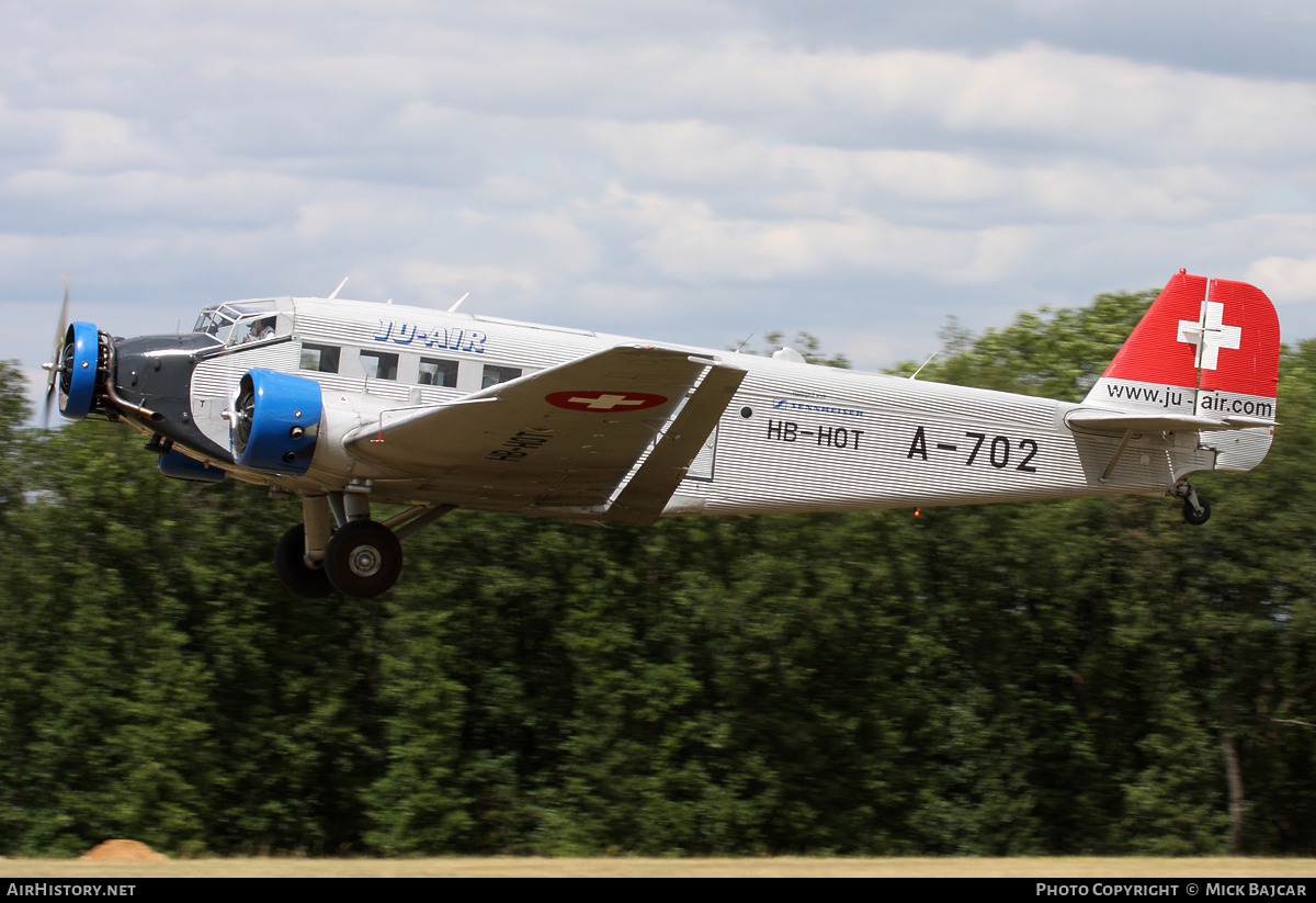 Aircraft Photo of HB-HOT / A-702 | Junkers Ju 52/3m ge | Ju-Air | Switzerland - Air Force | AirHistory.net #16110