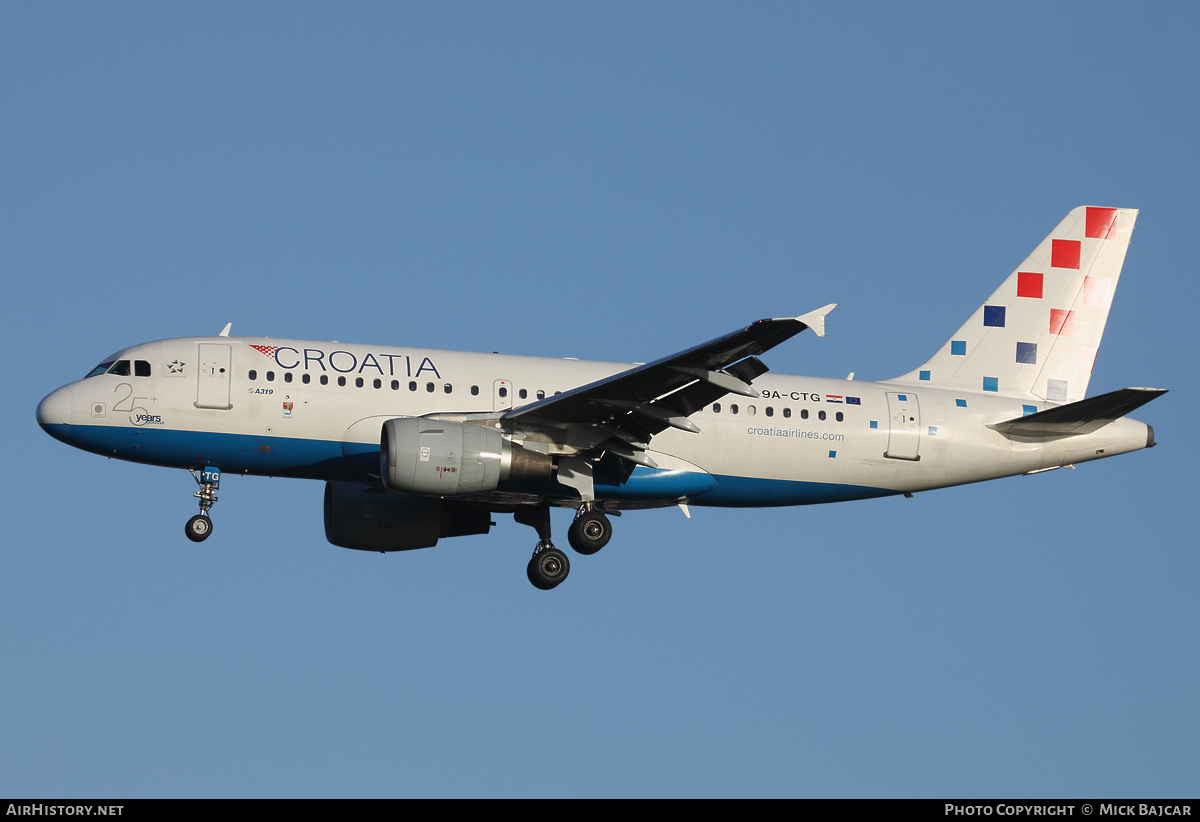 Aircraft Photo of 9A-CTG | Airbus A319-112 | Croatia Airlines | AirHistory.net #16114