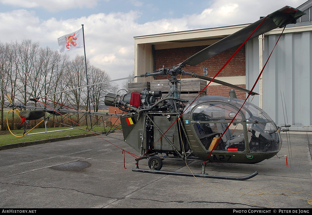 Aircraft Photo of A27 | Sud SE-3130 Alouette II | Belgium - Army | AirHistory.net #16170