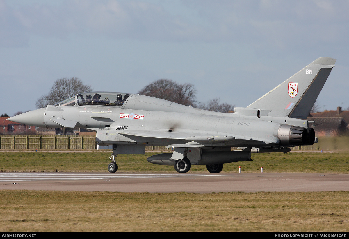 Aircraft Photo of ZK383 | Eurofighter EF-2000 Typhoon T3 | UK - Air Force | AirHistory.net #16215