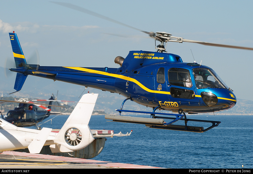 Aircraft Photo of F-GTRD | Eurocopter AS-350B-2 Ecureuil | Héli Sécurité Helicopter Airline | AirHistory.net #16218