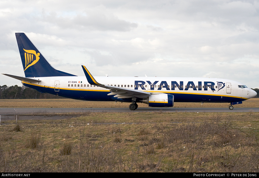 Aircraft Photo of EI-DAN | Boeing 737-8AS | Ryanair | AirHistory.net #16227