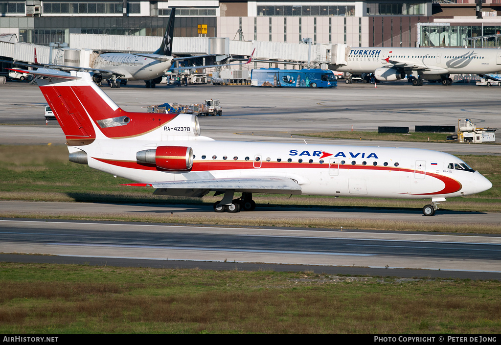 Aircraft Photo of RA-42378 | Yakovlev Yak-42D | Sar Avia - Saratov Airlines | AirHistory.net #16367