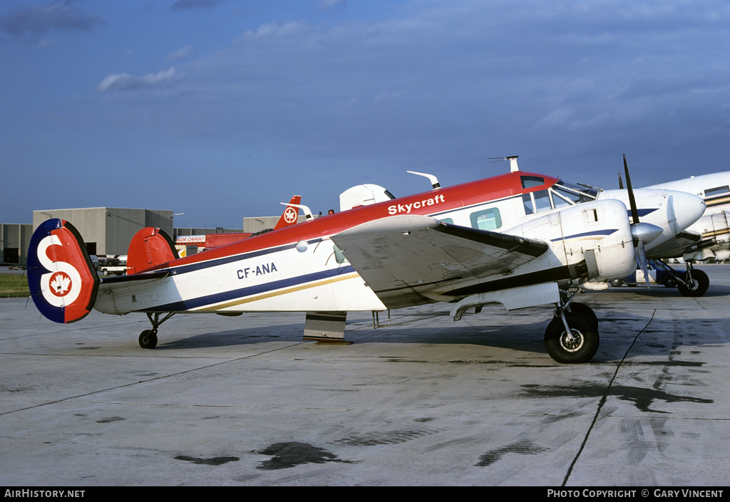 Aircraft Photo of CF-ANA | Beech E18S | Skycraft Air Transport | AirHistory.net #16379