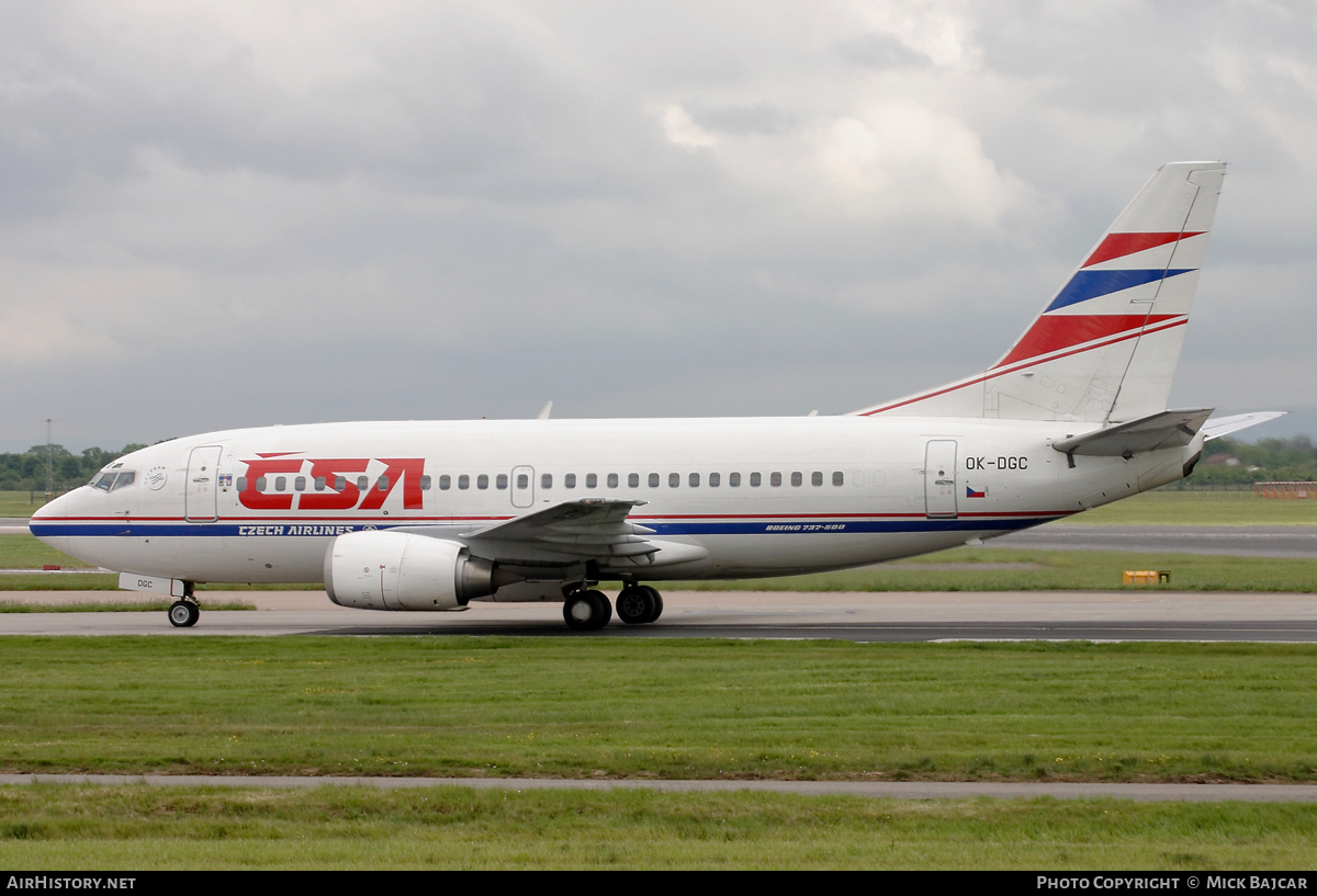 Aircraft Photo of OK-DGC | Boeing 737-5L9 | ČSA - Czech Airlines | AirHistory.net #16400