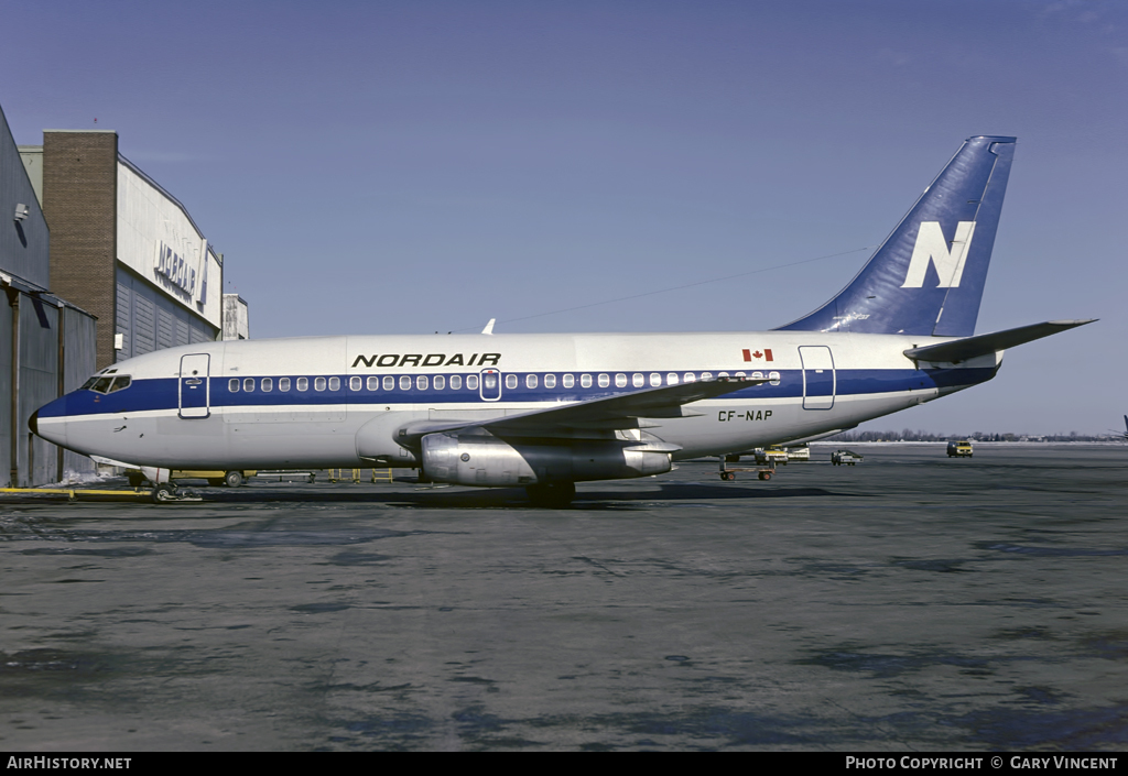 Aircraft Photo of CF-NAP | Boeing 737-242C | Nordair | AirHistory.net #16427