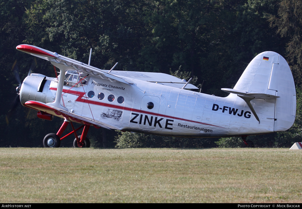 Aircraft Photo of D-FWJG | Antonov An-2TD | Zinke Restaurierungen | AirHistory.net #16433