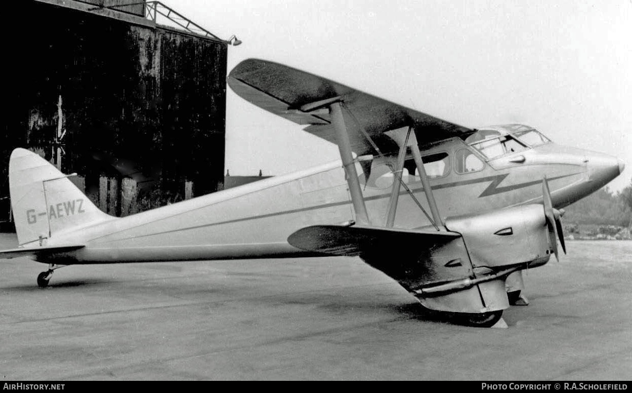 Aircraft Photo of G-AEWZ | De Havilland D.H. 90 Dragonfly | Silver City Airways | AirHistory.net #16459