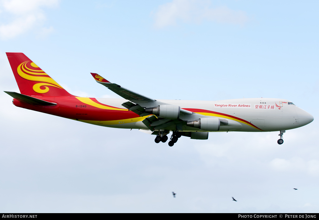 Aircraft Photo of B-1340 | Boeing 747-4HAF/ER/SCD | Yangtze River Airlines | AirHistory.net #16464