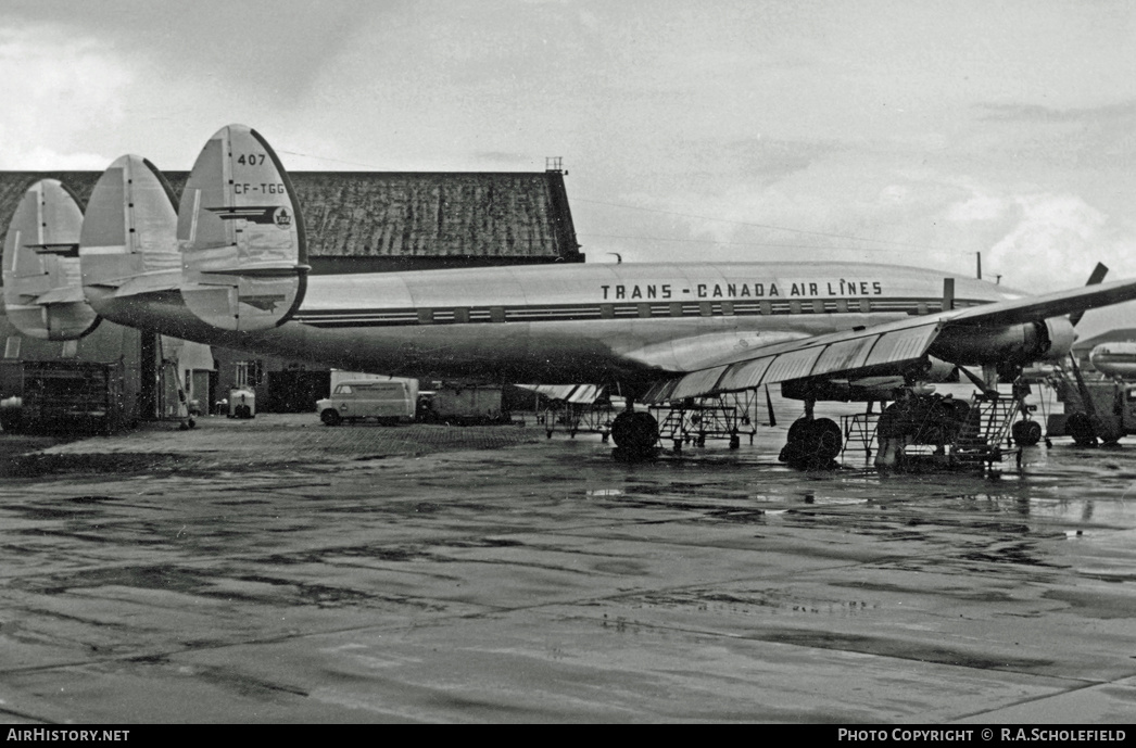 Aircraft Photo of CF-TGG | Lockheed L-1049E Super Constellation | Trans-Canada Air Lines - TCA | AirHistory.net #16490