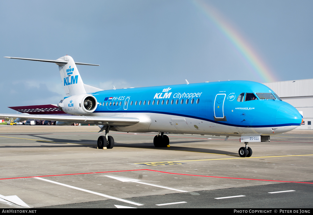 Aircraft Photo of PH-KZS | Fokker 70 (F28-0070) | KLM Cityhopper | AirHistory.net #16493