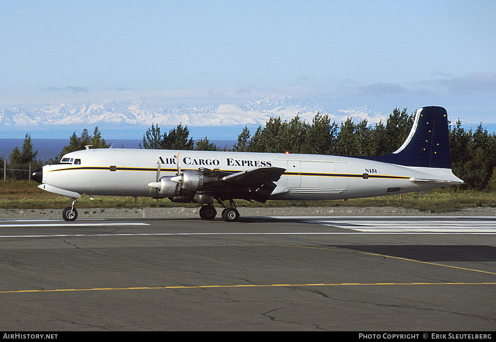 Aircraft Photo of N151 | Douglas DC-6B(F) | Air Cargo Express | AirHistory.net #16497
