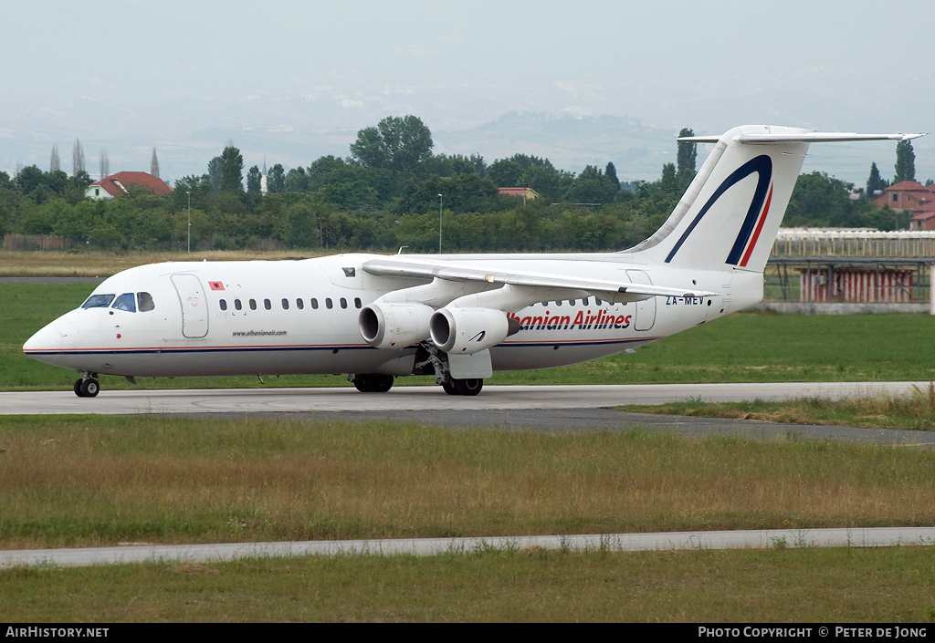 Aircraft Photo of ZA-MEV | British Aerospace BAe-146-300 | Albanian Airlines | AirHistory.net #16571