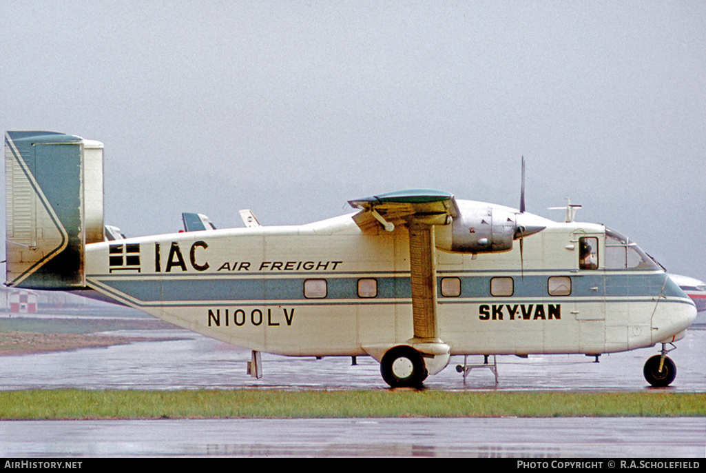 Aircraft Photo of N100LV | Short SC.7 Skyvan 3-200 | IAC Airfreight | AirHistory.net #16588