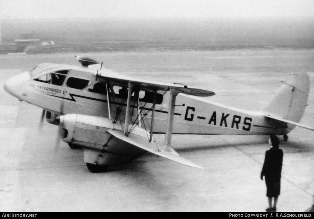Aircraft Photo of G-AKRS | De Havilland D.H. 89A Dragon Rapide | Air Enterprises | AirHistory.net #16613