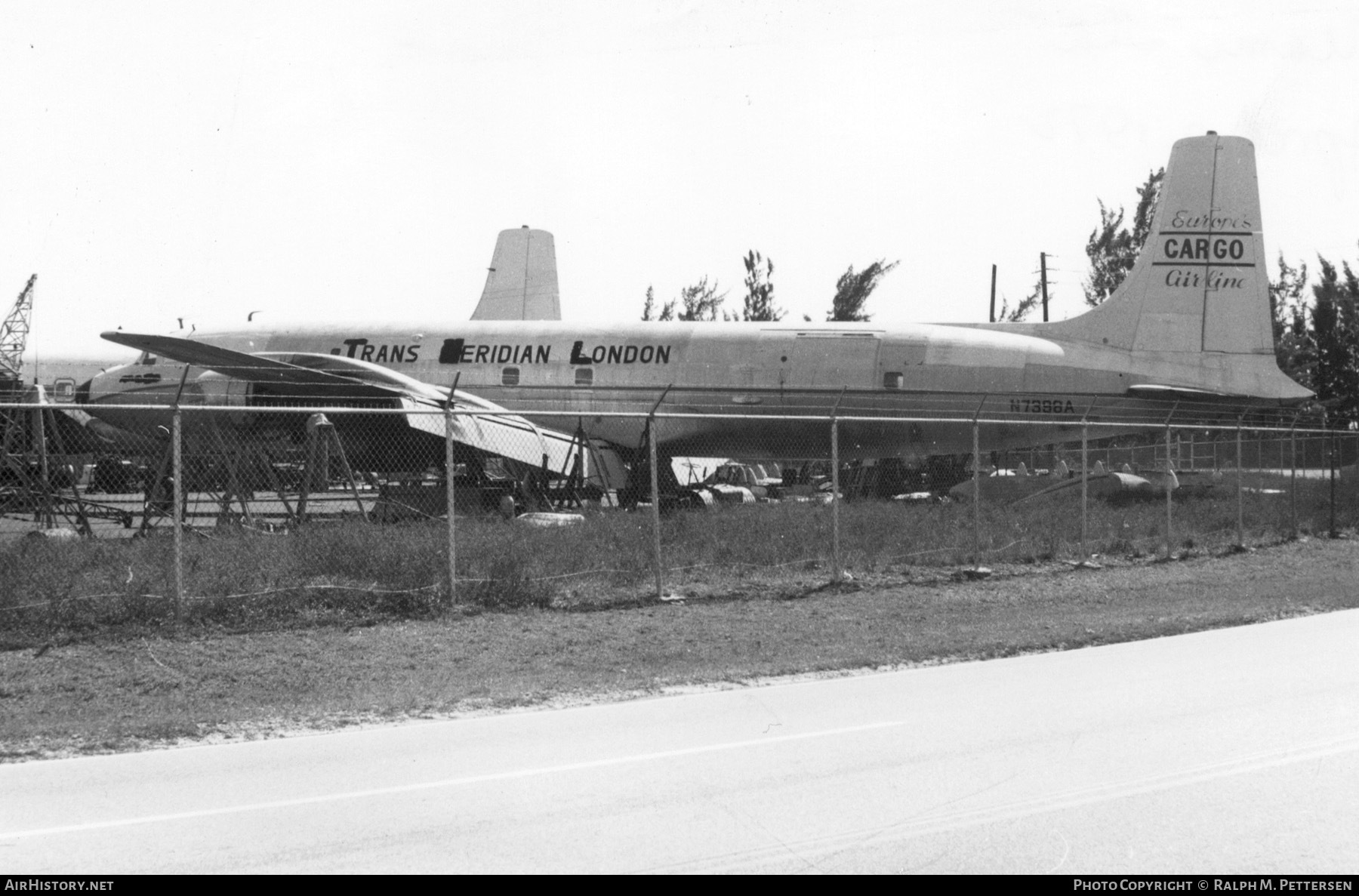 Aircraft Photo of N7398A | Douglas DC-7C(F) | Trans Meridian London | AirHistory.net #16615
