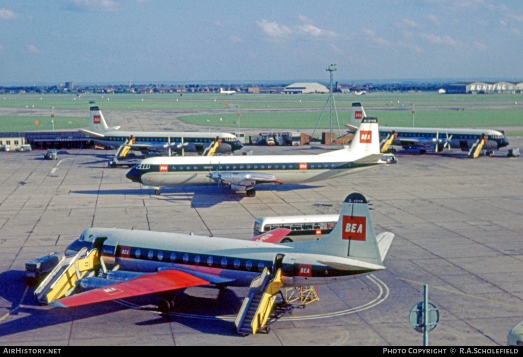 Aircraft Photo of G-AOYN | Vickers 806 Viscount | BEA - British European Airways | AirHistory.net #16617