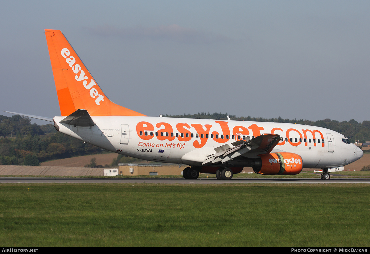 Aircraft Photo of G-EZKA | Boeing 737-73V | EasyJet | AirHistory.net #16631