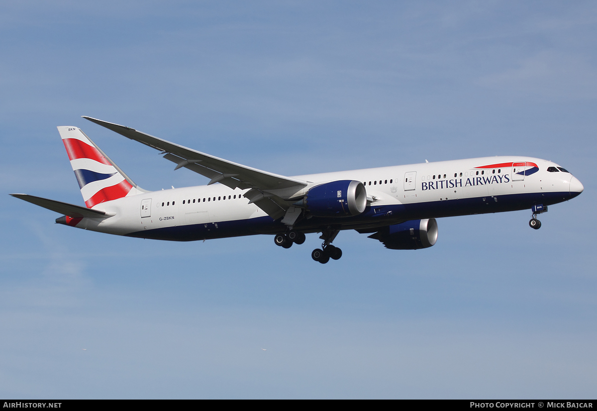 Aircraft Photo of G-ZBKN | Boeing 787-9 Dreamliner | British Airways | AirHistory.net #16655