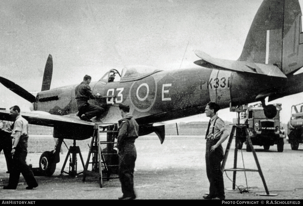 Aircraft Photo of PK331 | Supermarine 356 Spitfire F22 | UK - Air Force | AirHistory.net #16668