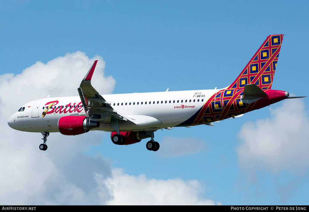 Aircraft Photo of F-WWBS | Airbus A320-214 | Batik Air | AirHistory.net #16678