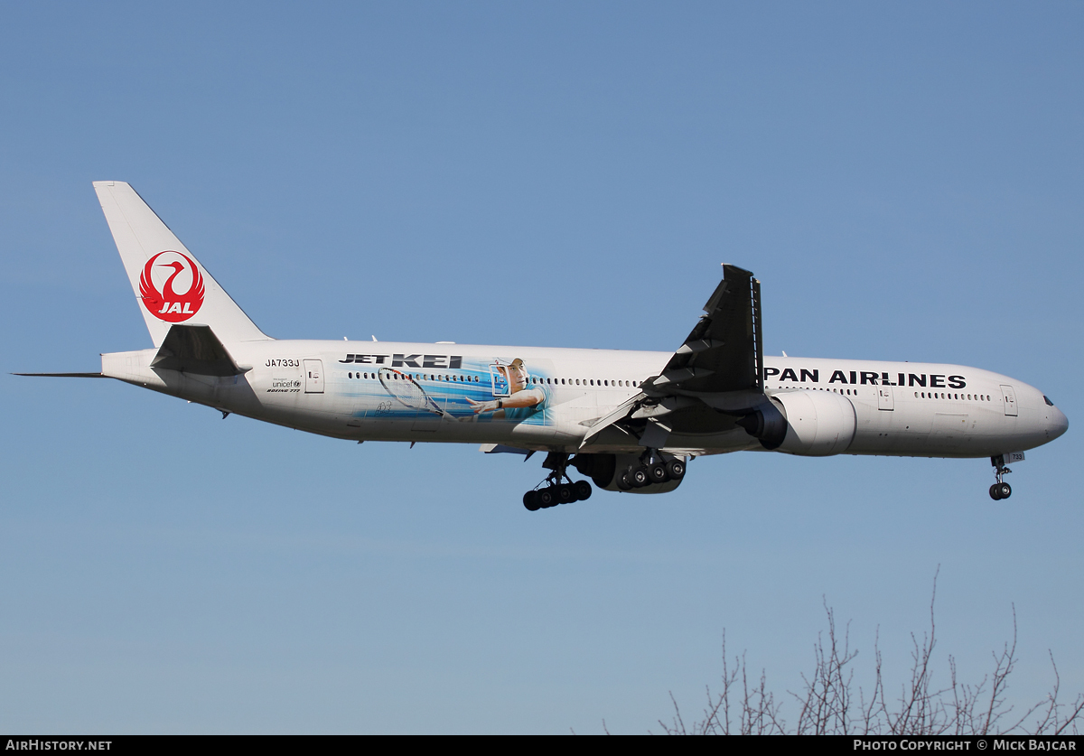 Aircraft Photo of JA733J | Boeing 777-346/ER | Japan Airlines - JAL | AirHistory.net #16763