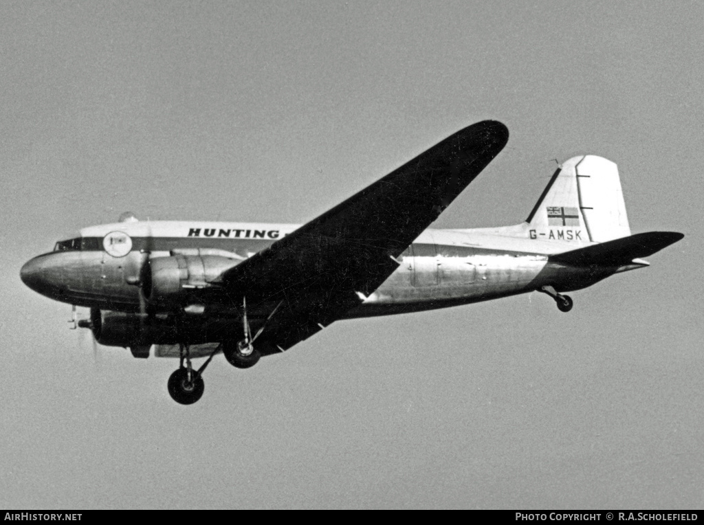 Aircraft Photo of G-AMSK | Douglas C-47B Dakota Mk.4 | Hunting-Clan Air Transport | AirHistory.net #16767