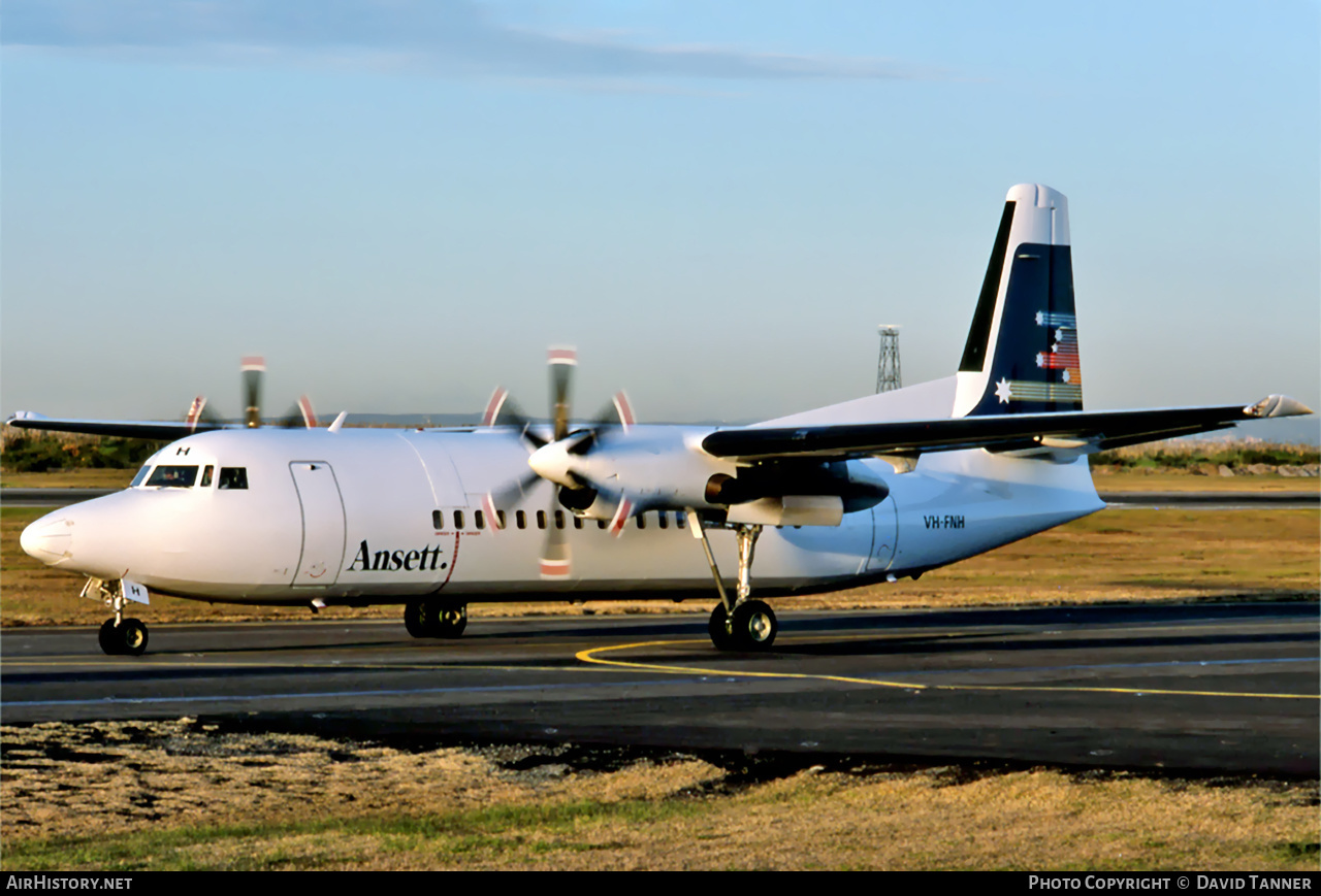 Aircraft Photo of VH-FNH | Fokker 50 | Ansett | AirHistory.net #16806