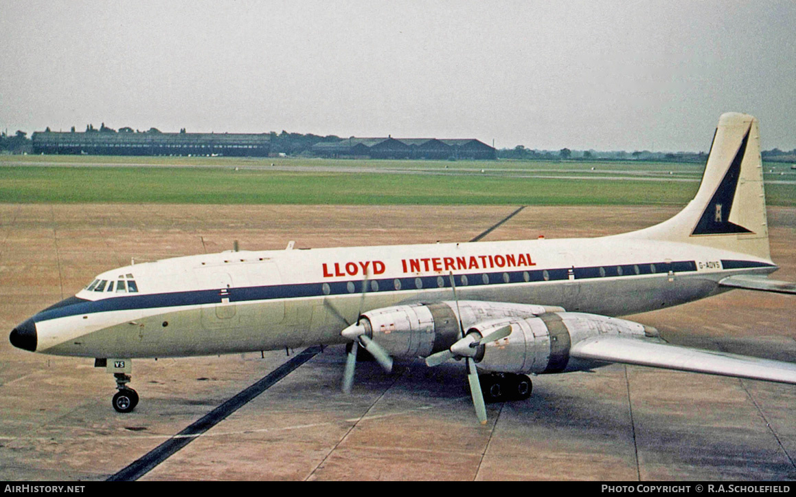 Aircraft Photo of G-AOVS | Bristol 175 Britannia 312(F) | Lloyd International Airways | AirHistory.net #16852