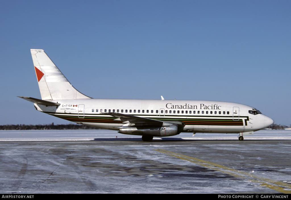 Aircraft Photo of C-FICP | Boeing 737-2K2/Adv | Canadian Pacific - Canadien Pacifique | AirHistory.net #16935