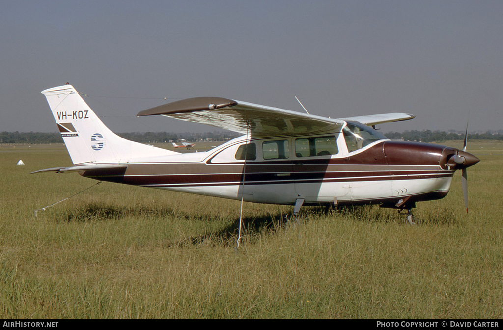 Aircraft Photo of VH-KOZ | Cessna 210G Centurion | Schutt Aviation | AirHistory.net #16965