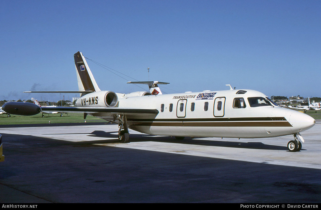 Aircraft Photo of VH-KNS | Israel Aircraft Industries IAI-1124 Westwind 1 | Transecutive Airlines | AirHistory.net #16988