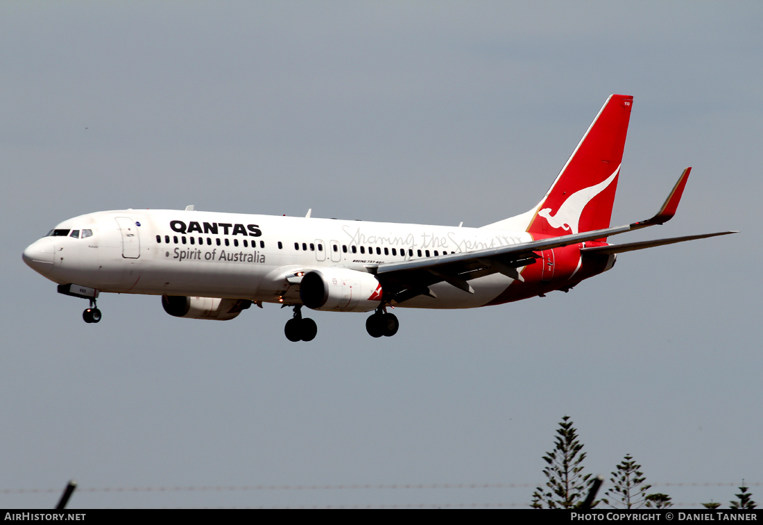 Aircraft Photo of VH-VZC | Boeing 737-838 | Qantas | AirHistory.net #16995