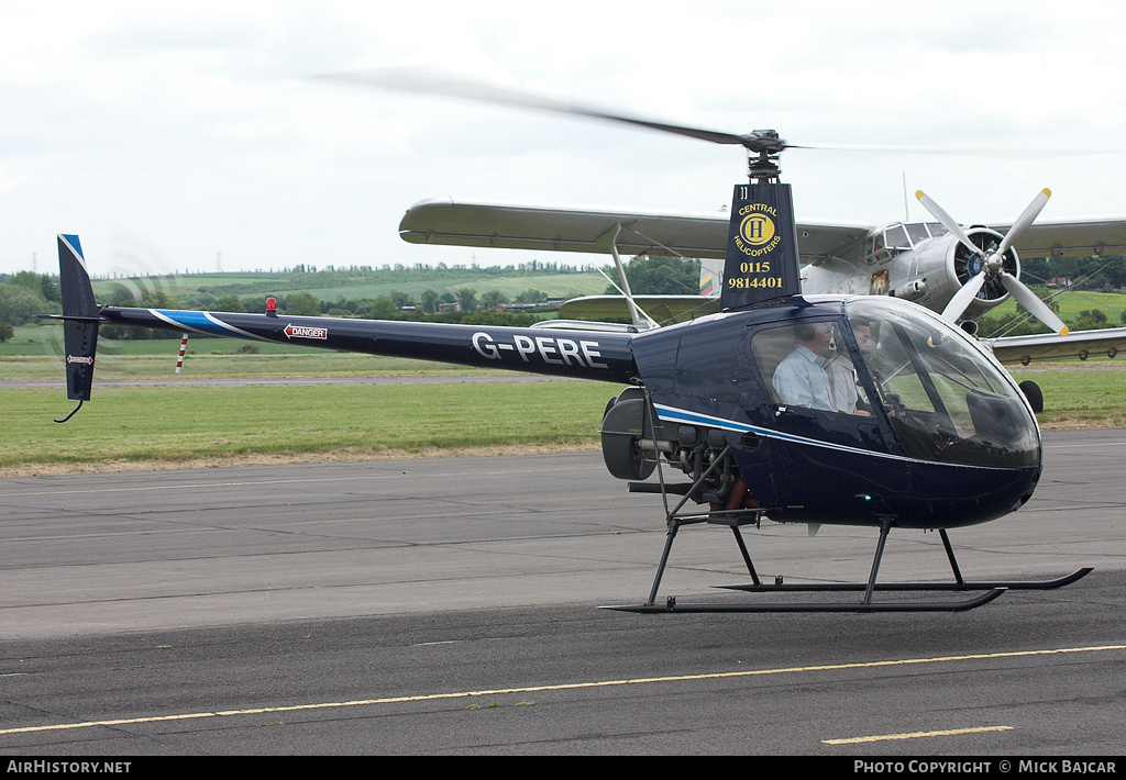 Aircraft Photo of G-PERE | Robinson R-22 Beta II | Central Helicopters | AirHistory.net #17008
