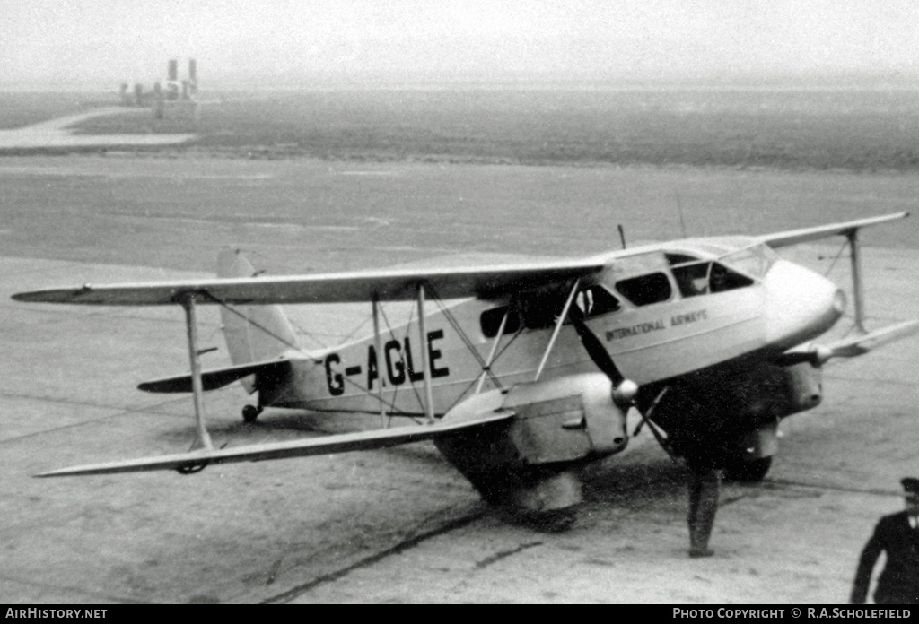 Aircraft Photo of G-AGLE | De Havilland D.H. 89A Dragon Rapide | International Airways | AirHistory.net #17019