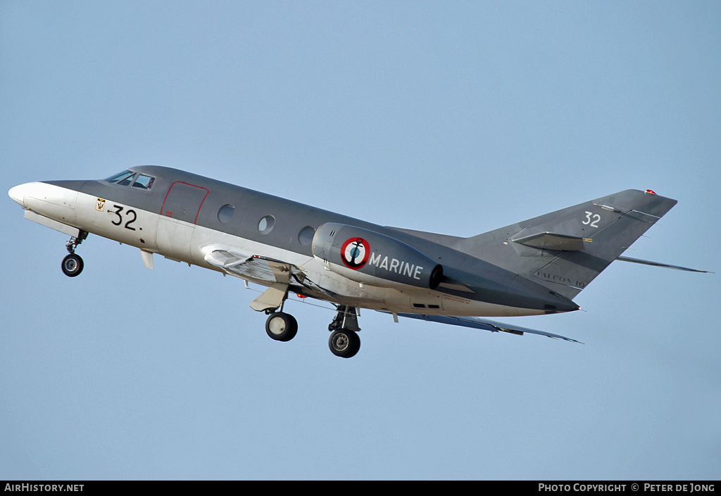 Aircraft Photo of 32 | Dassault Falcon 10MER | France - Navy | AirHistory.net #17060