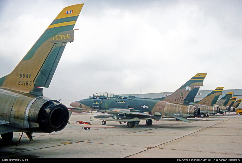Aircraft Photo of 56-3891 / 63891 | North American F-100F Super Sabre | USA - Air Force | AirHistory.net #17067