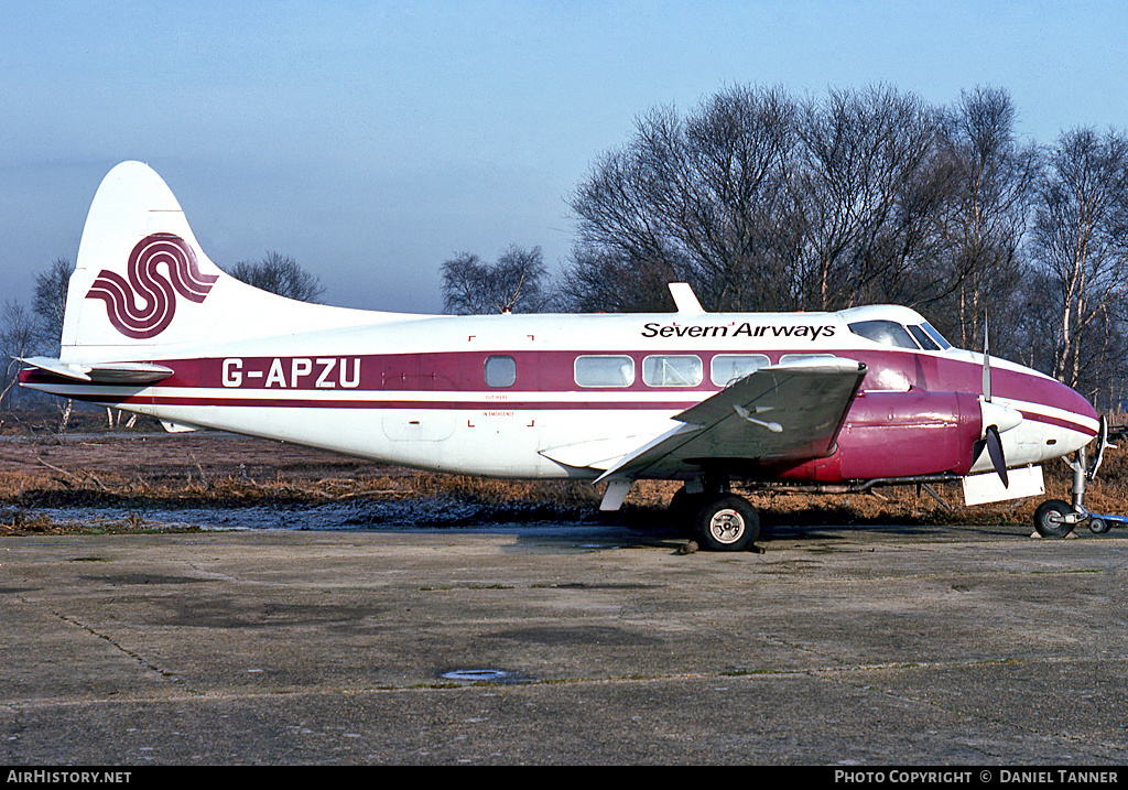 Aircraft Photo of G-APZU | De Havilland D.H. 104 Dove 5 | Severn Airways | AirHistory.net #17099