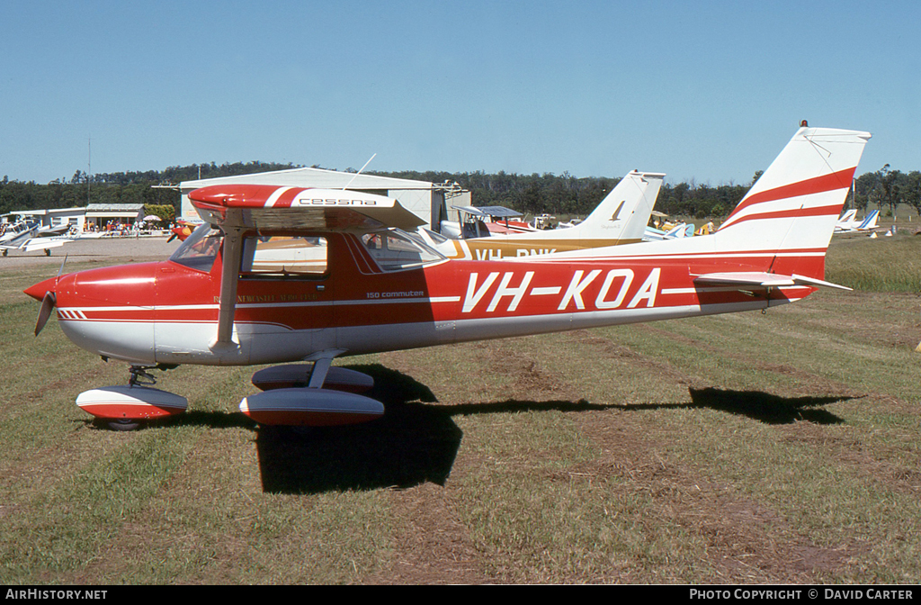 Aircraft Photo of VH-KOA | Cessna 150L Commuter | AirHistory.net #17113