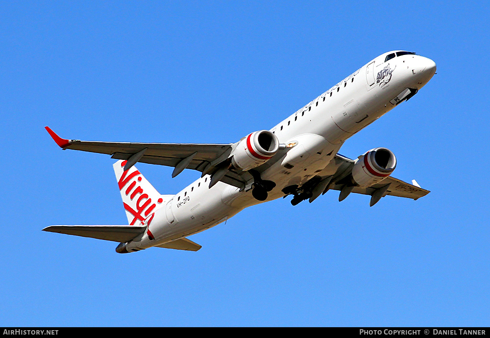 Aircraft Photo of VH-ZPO | Embraer 190AR (ERJ-190-100IGW) | Virgin Australia Airlines | AirHistory.net #17140