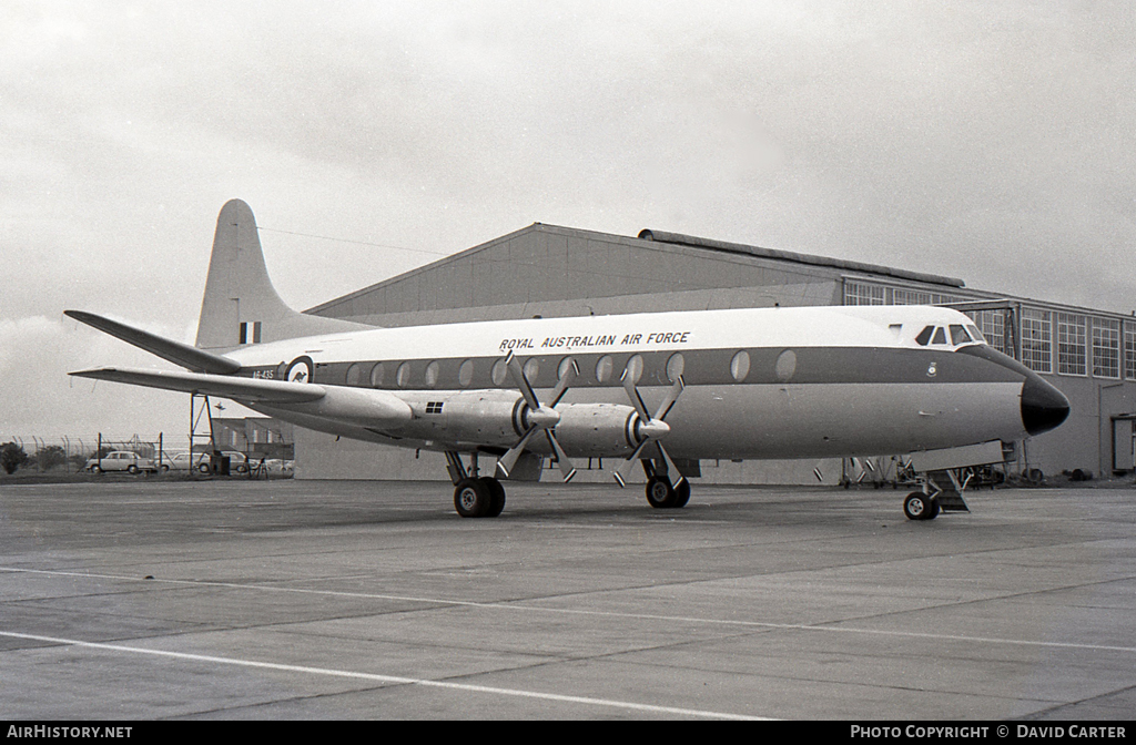 Aircraft Photo of A6-435 | Vickers 836 Viscount | Australia - Air Force | AirHistory.net #17145