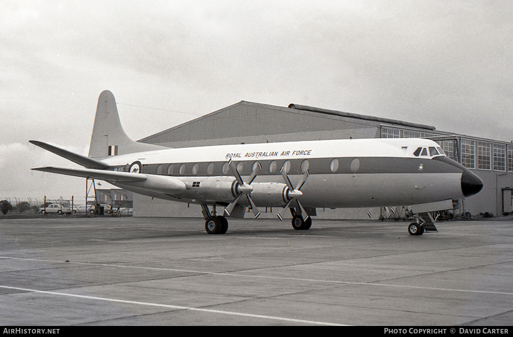 Aircraft Photo of A6-435 | Vickers 836 Viscount | Australia - Air Force | AirHistory.net #17145