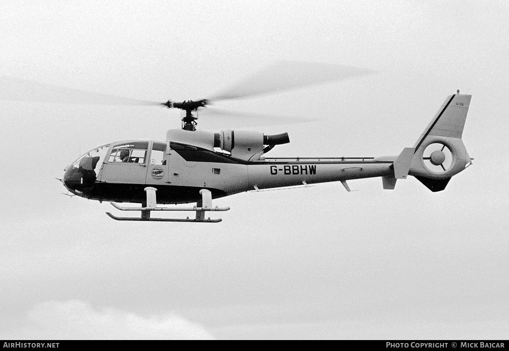 Aircraft Photo of G-BBHW | Aerospatiale SA-341G Gazelle | AirHistory.net #17153