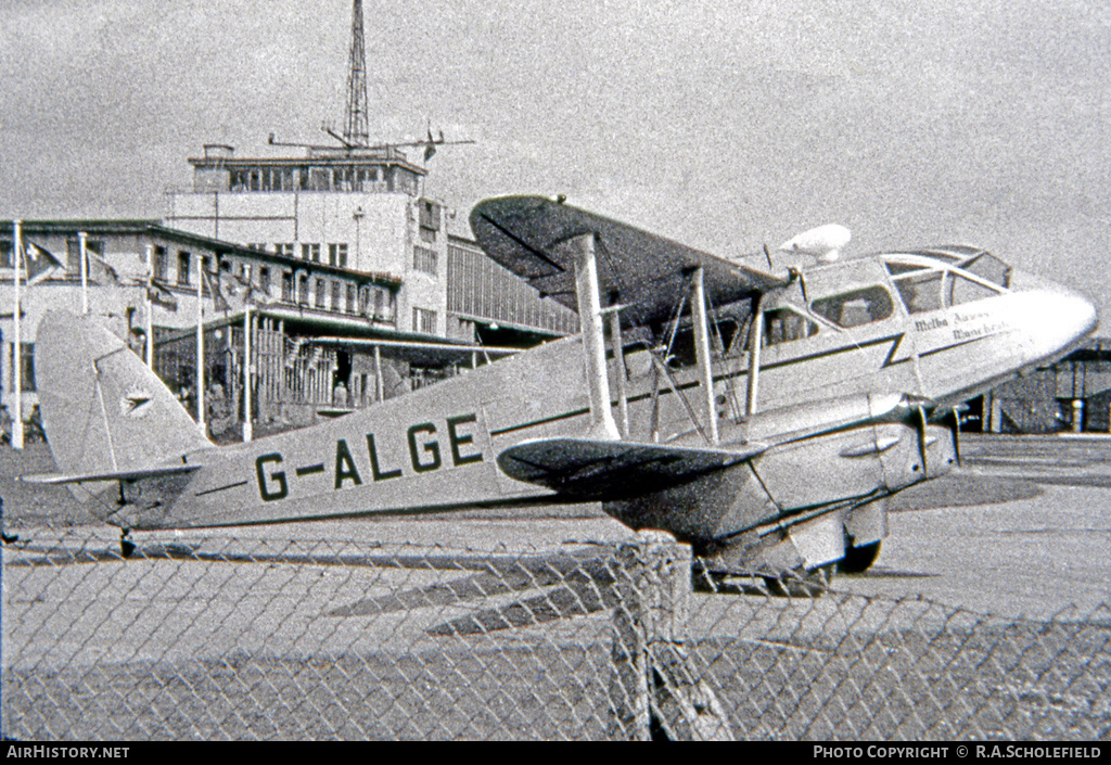 Aircraft Photo of G-ALGE | De Havilland D.H. 89A Dragon Rapide | Melba Airways | AirHistory.net #17170