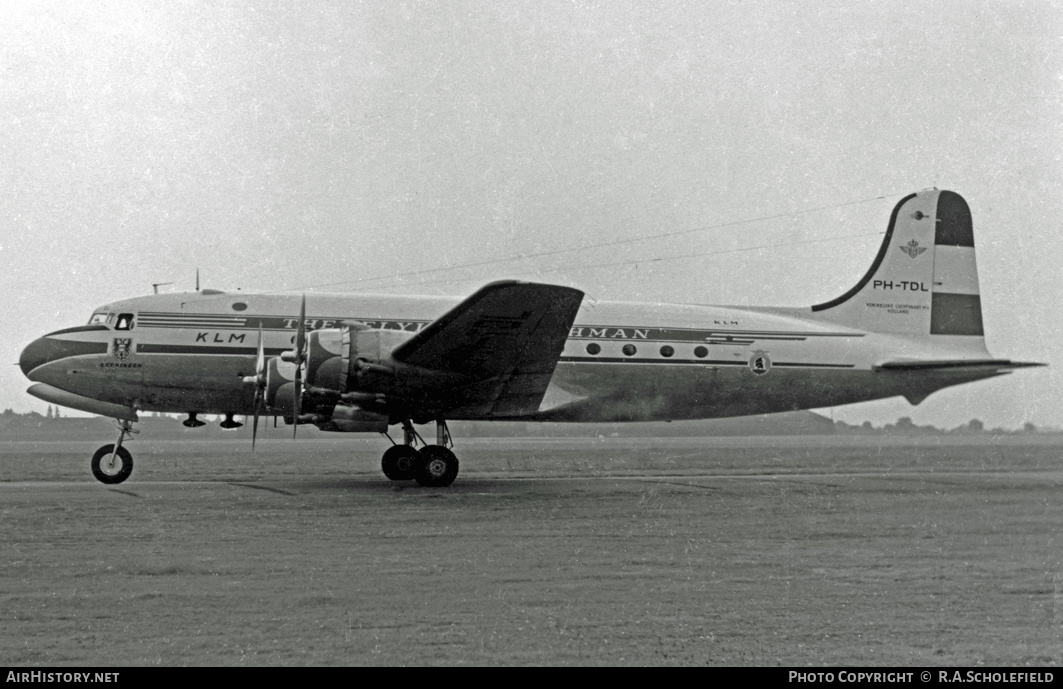 Aircraft Photo of PH-TDL | Douglas C-54B Skymaster | KLM - Royal Dutch Airlines | AirHistory.net #17172